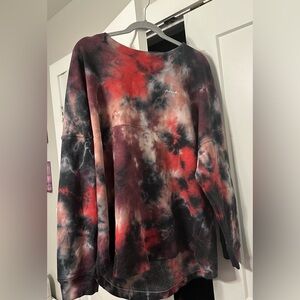 Pink Victoria Secret Tie dye Sweatshirt never worn Size XL